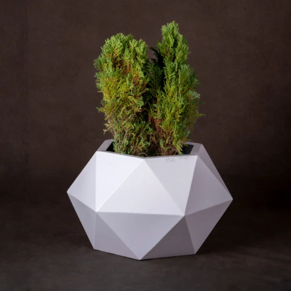 Truss Geo angular structural stainless steel planter — Elgiem