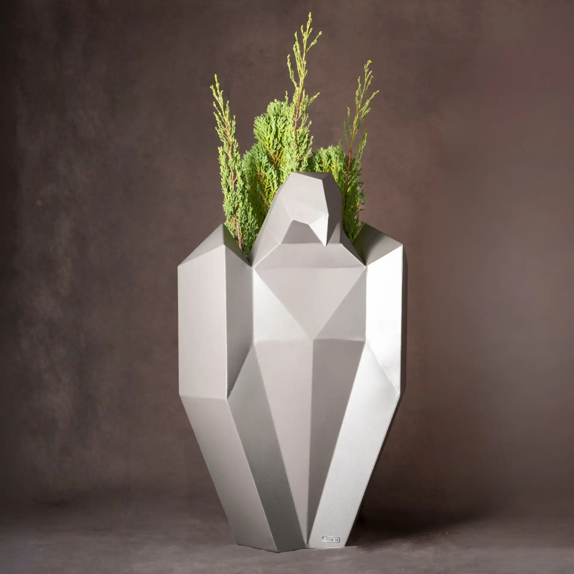 Home | Elgiem The Grand Eagle majestic sculpted stainless steel planter — Elgiem Elite Collections